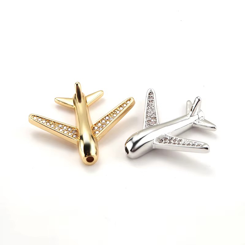 Perles d'avion incrustées de cuivre pour la fabrication de bijoux