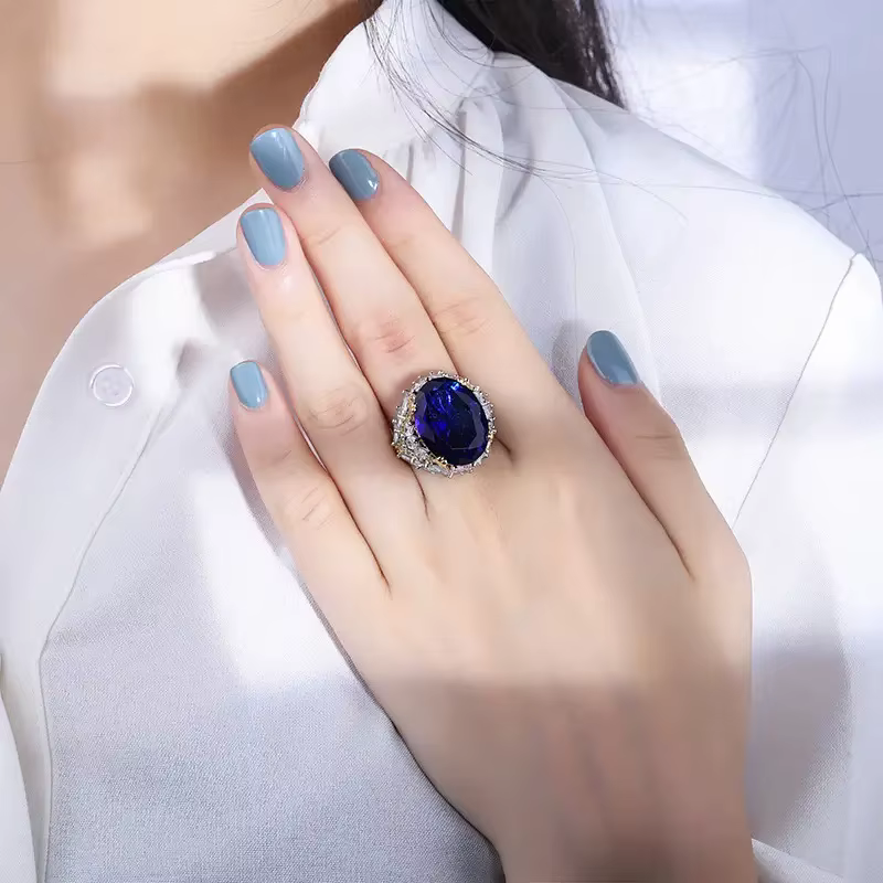 Huitan – bague de luxe bicolore pour femmes
