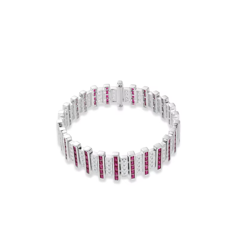 Bracelet Bellux en argent 925 avec zircone synthétique