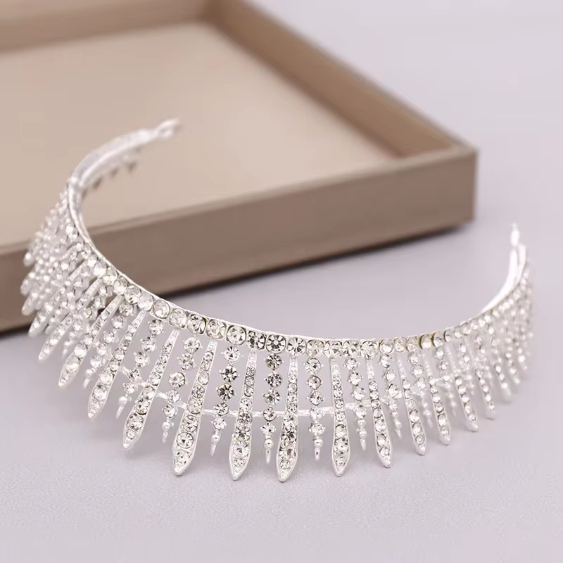 Nouvelle Couronne de Mariée en Cristal