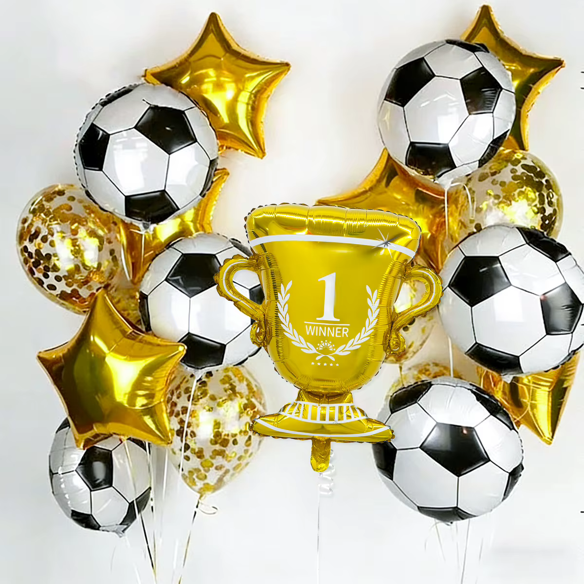 Ballons Champion Sportif (15 pièces/ensemble) – Idéaux pour décorations de fêtes d'anniversaire