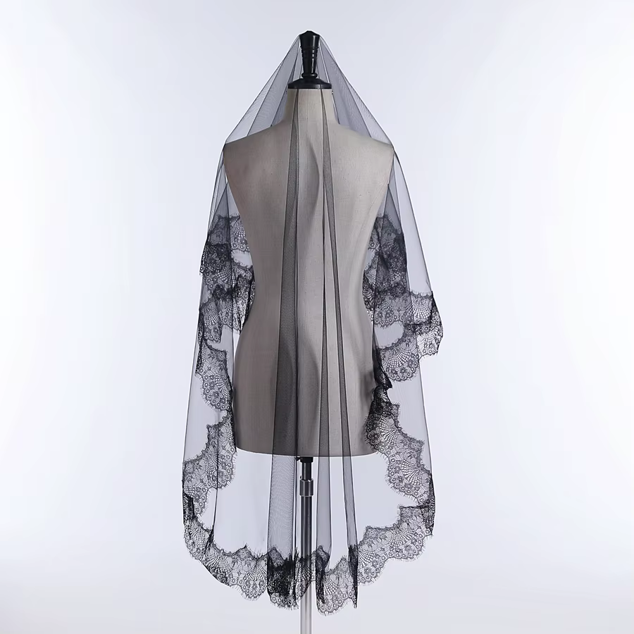 Nouveauté Voiles de mariée monocouche pour femme et fille