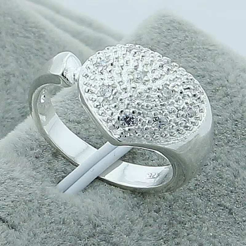 Bague de mariage en argent Sterling 925, en forme de cœur, pour hommes et femmes, bijoux à la mode, accessoires de fiançailles romantiques et gracieux