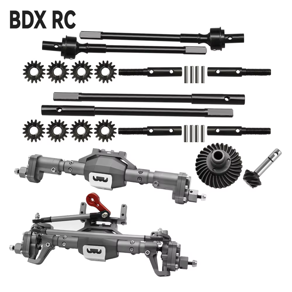 BDXRC SCX10 II – axe de portail en métal et aluminium