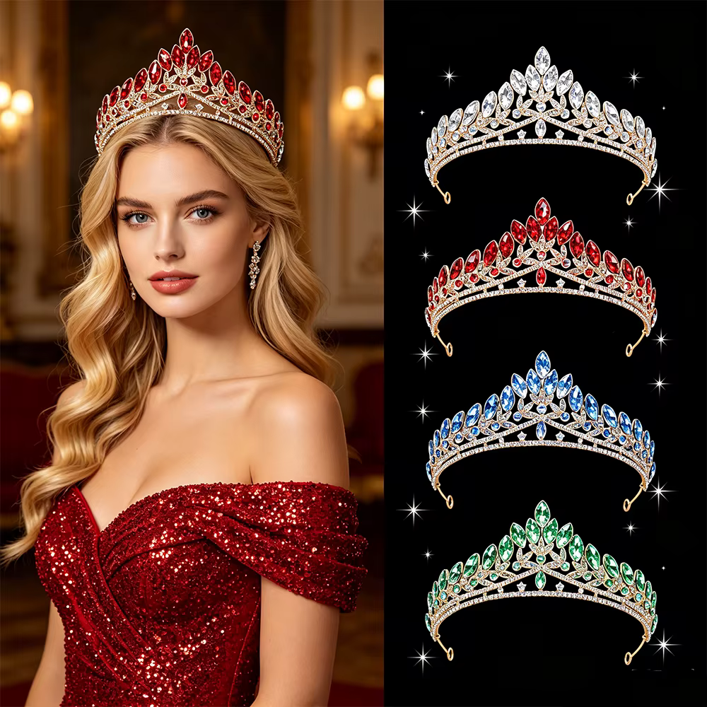 Diadème de mariée baroque à coupe marquise