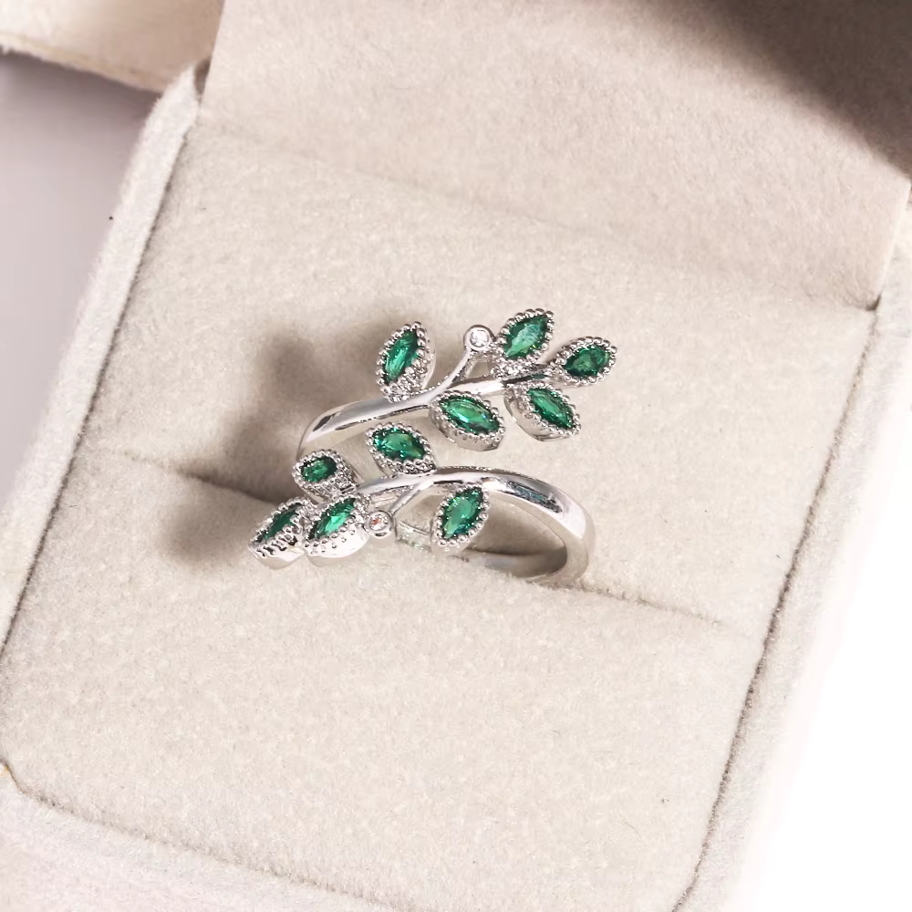 Bagues vertes en Zircon pour femmes