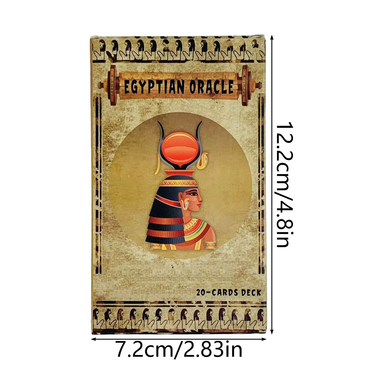 Nouveau Oracle égyptien A 20 cartes Deck Design classique pour débutants et professionnels