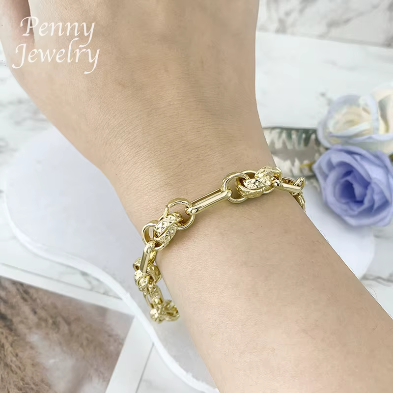 Ensemble de bijoux plaqués or de luxe classique italien pour femmes