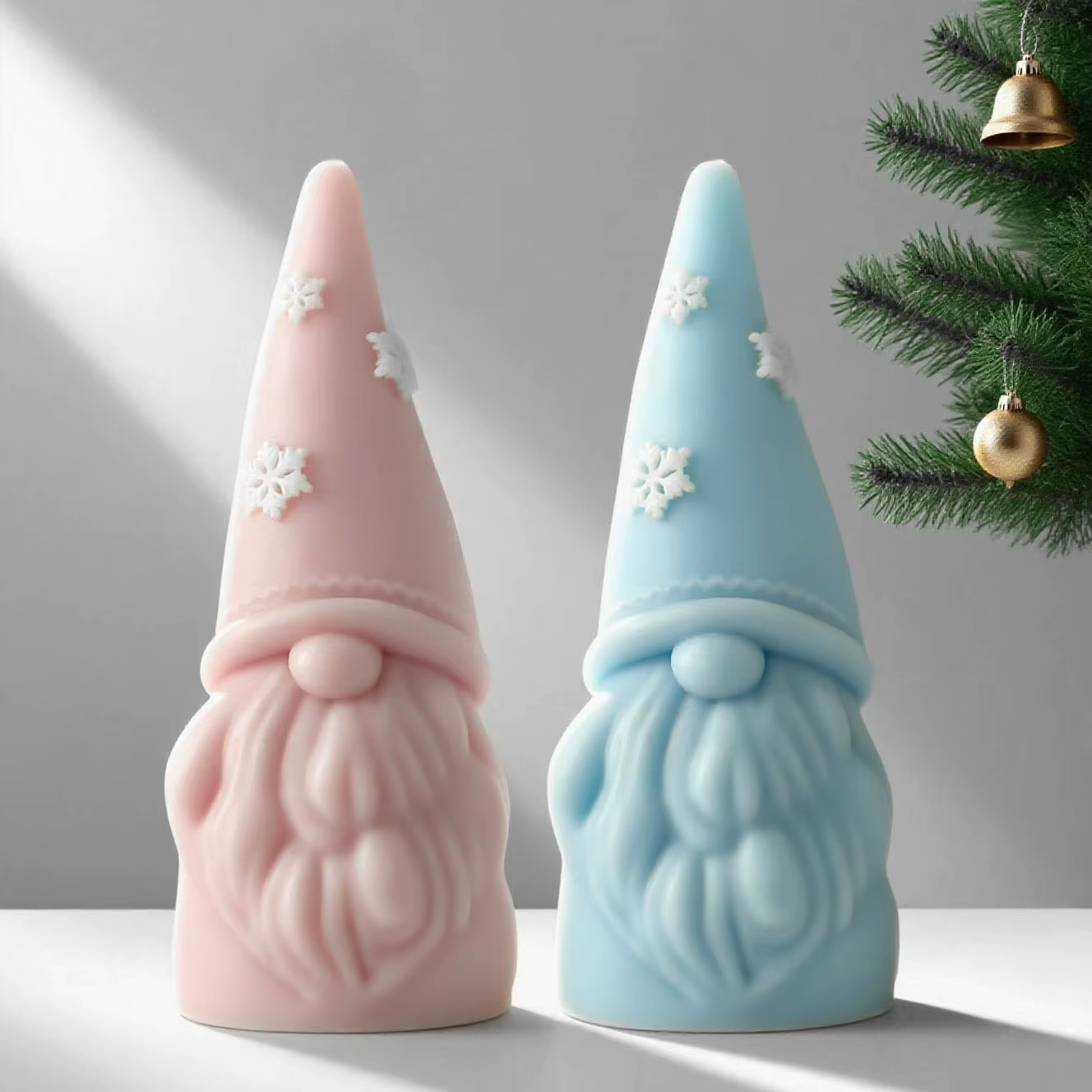 Moule à bougie père noël Gnome