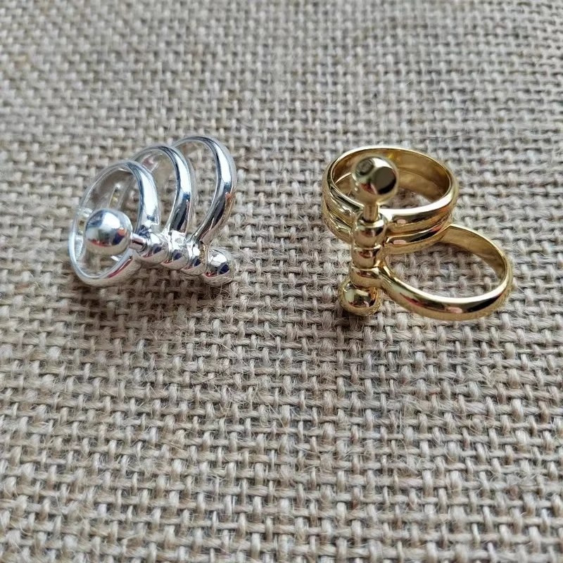 Marque de mode d'été Design créatif Double tête trois anneaux accessoires pour femmes amis rassemblement cadeaux bijoux