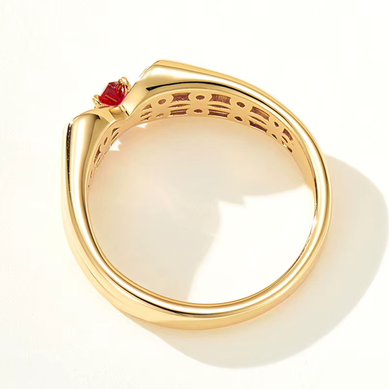 WUIHA Vintage 925 en argent Sterling Marquise laboratoire saphir rubis diamants à haute teneur en carbone pierres précieuses bague de fiançailles de mariage bijoux fins