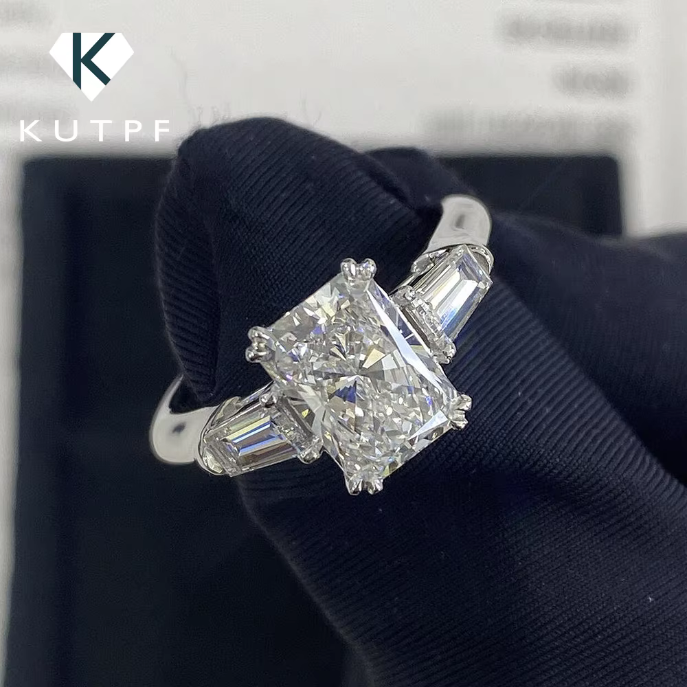 Bague de fiançailles en Moissanite pour femmes