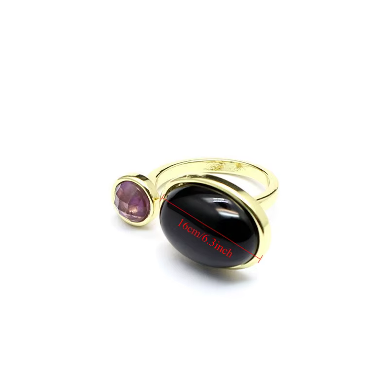 Bague en pierre naturelle Vintage pour femmes