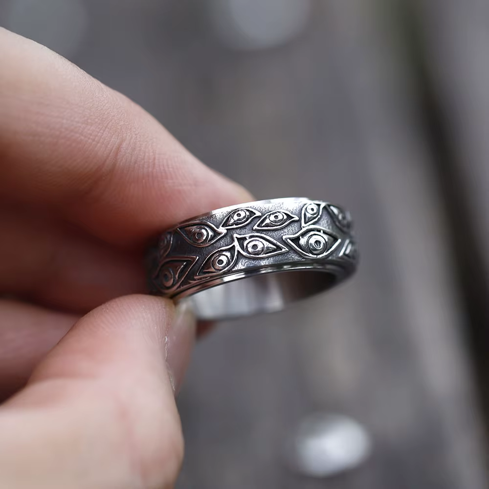 Bague rotative en acier inoxydable SION L pour hommes