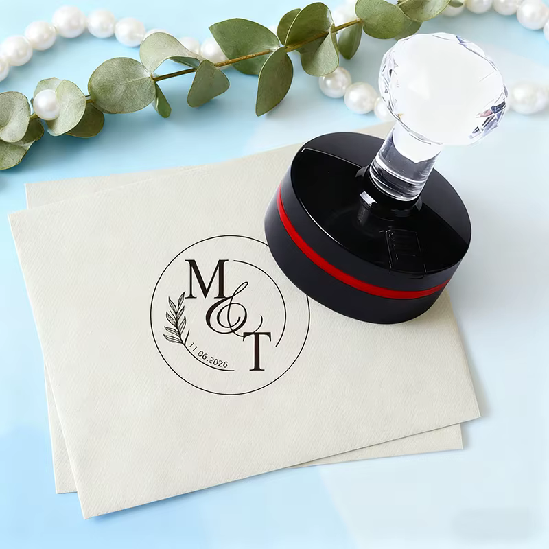 Tampon avec Logo personnalisé pour Invitation de mariage