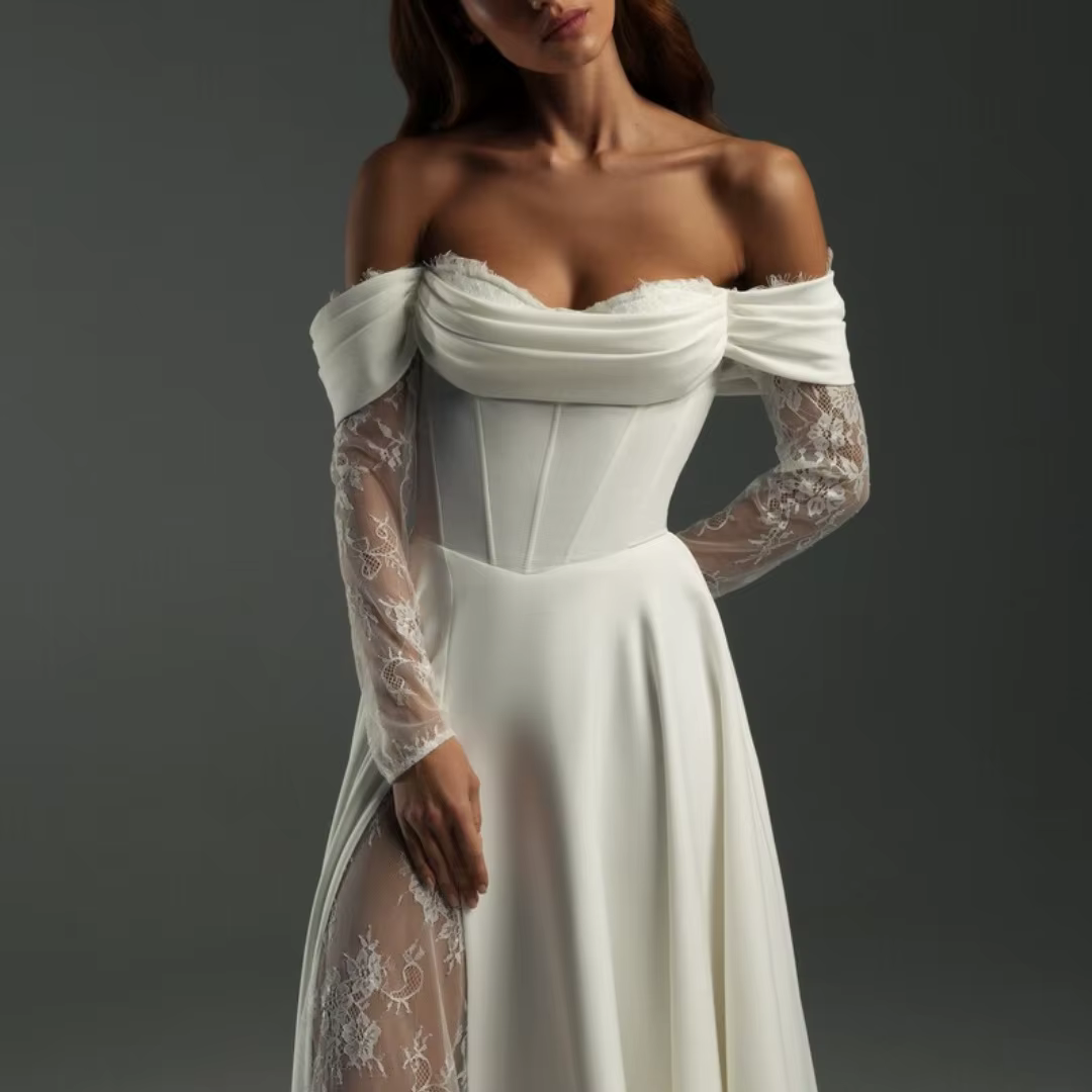 Robe de mariée blanche personnalisée Lorinda