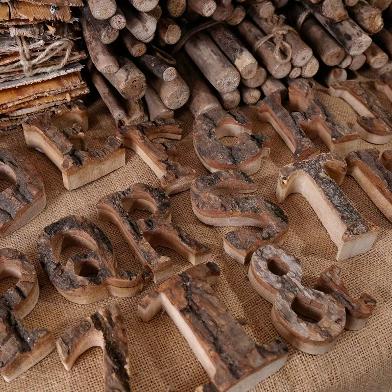 Lettres en bois décor à la maison Alphabet numéro bricolage