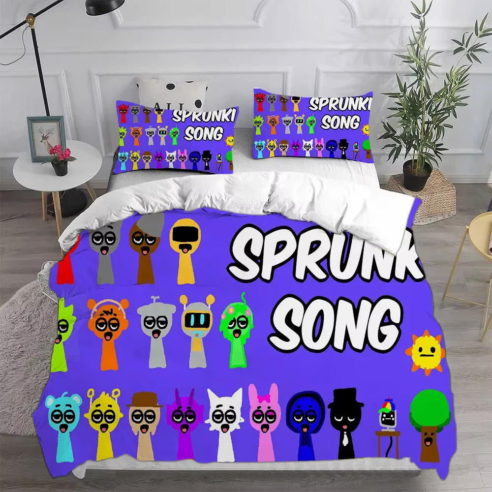 Sprunki ensembles de literie housse de lit souple couette