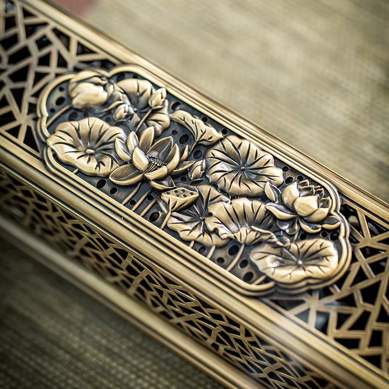 Brûleur d'encens en cuivre de Style chinois traditionnel