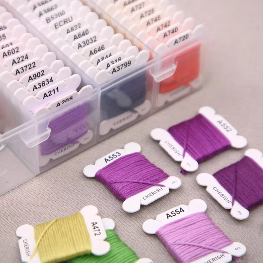 Kit de broderie, ensemble de fils comprenant 150 couleurs