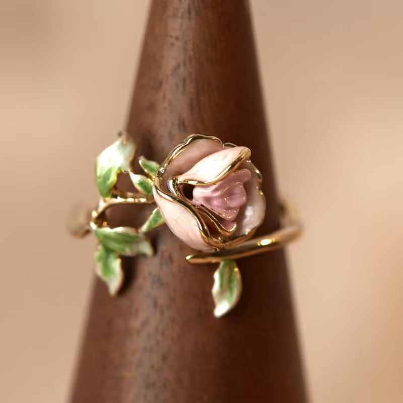 Bague Rose de beauté pour femmes