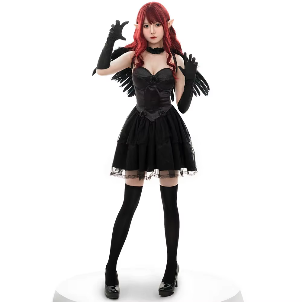AP Halloween mignon Anime filles ange Costume blanc