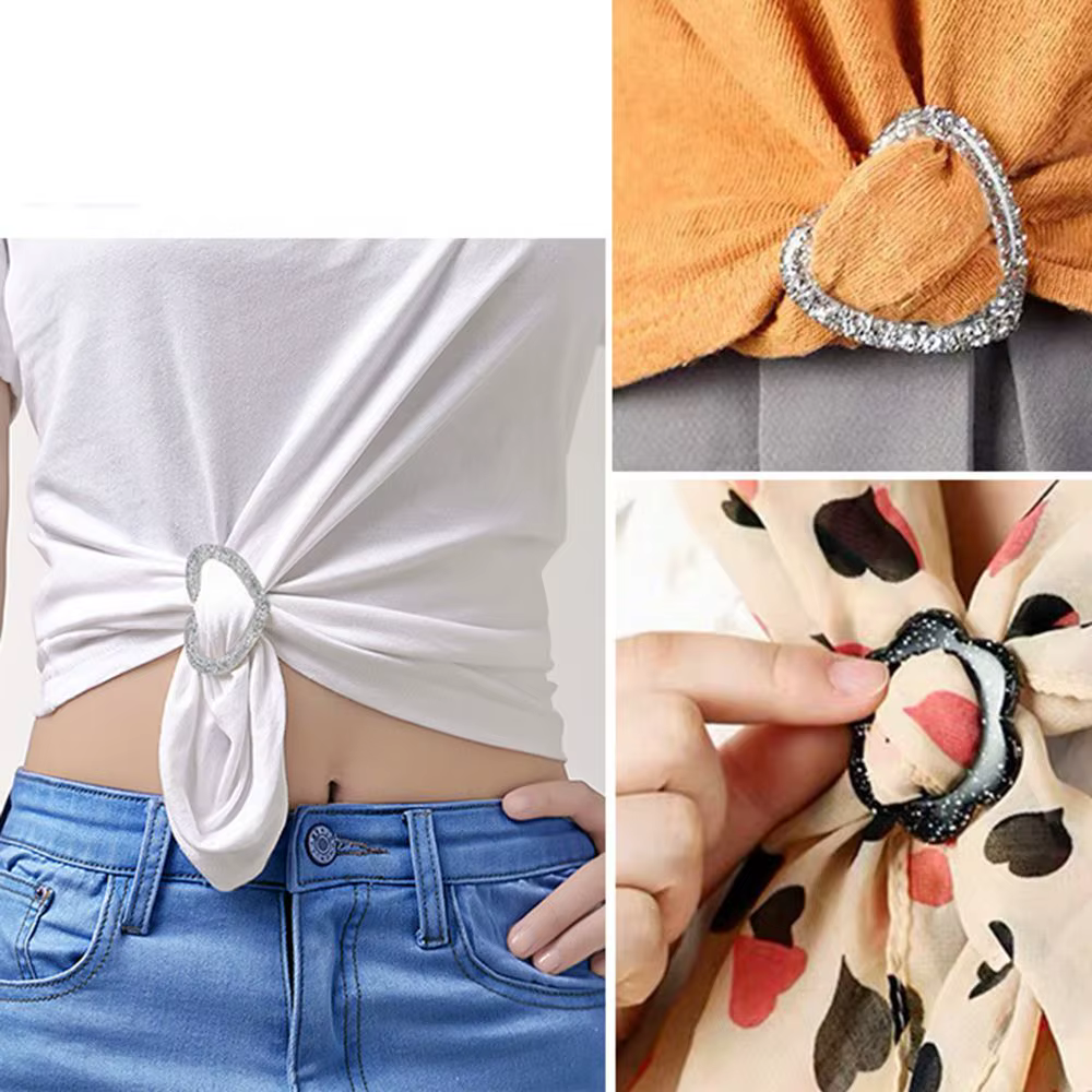 Anneau de foulard simple et rond