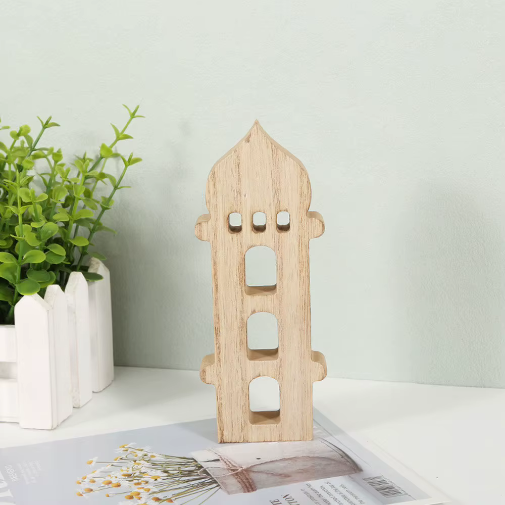 Ornements en bois EID Mubarak 2026