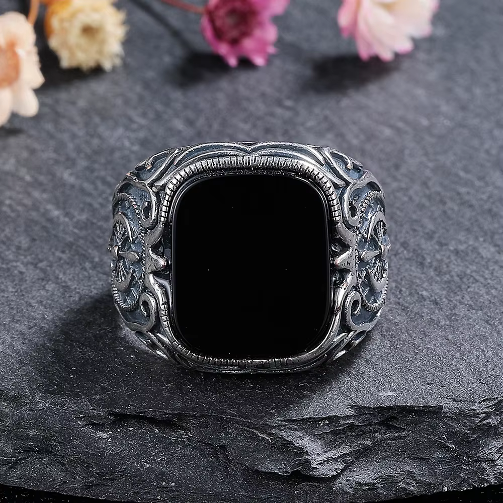 Bague en argent naturel pour femmes