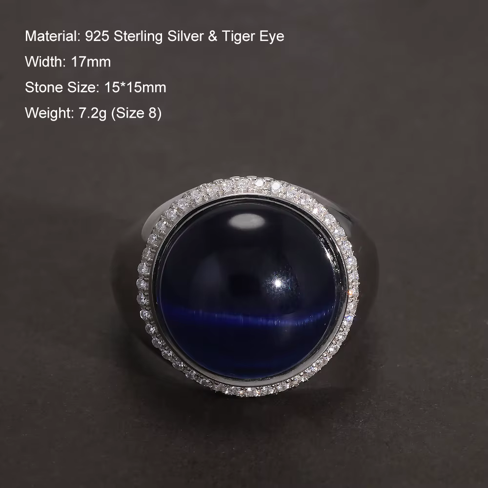 Bague chevalière en argent Sterling 925