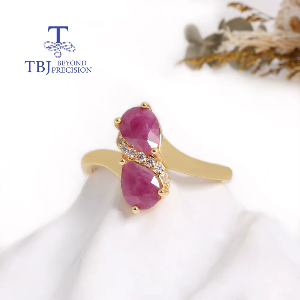 Bague en rubis naturel 2026