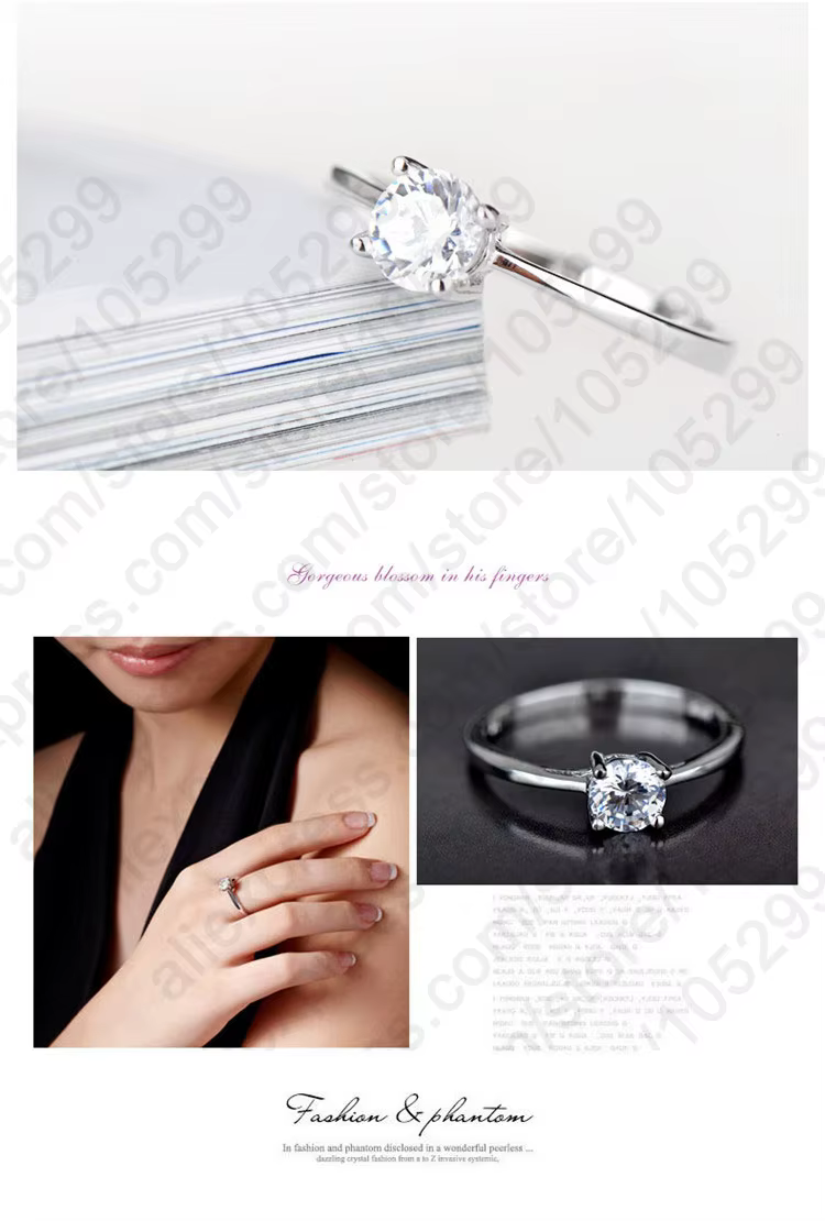 Bagues en argent Sterling 925 pour femmes et filles