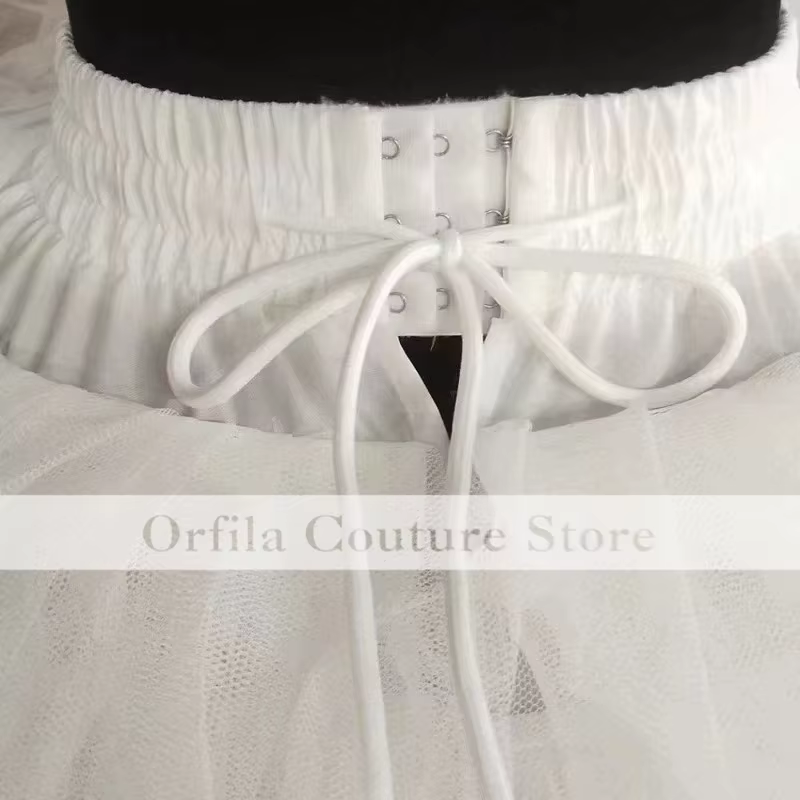 Jupon de mariage à 7 cerceaux blanc