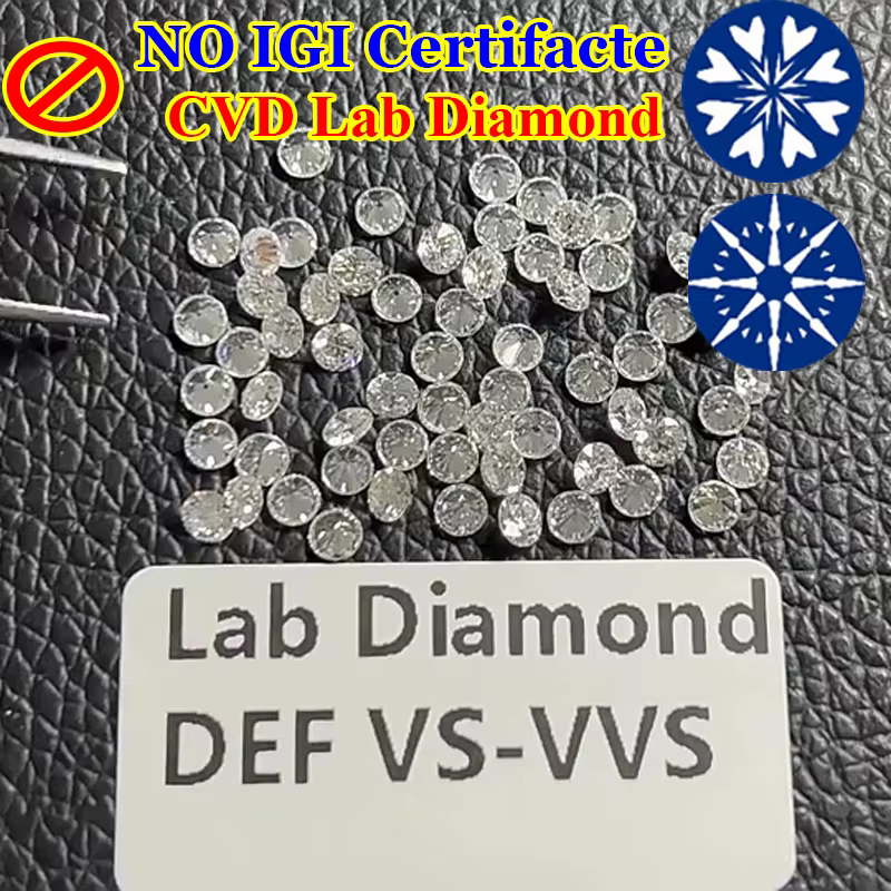 CVD laboratoire cultivé DEF VS CVD rond poire émeraude rayonnante ovale diamant pierre précieuse Super blanc bricolage Fine Didamond bague boucles d'oreilles bijoux