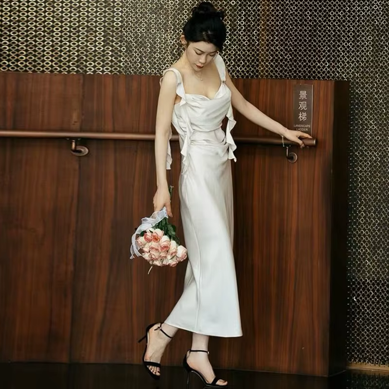 Robe de mariée légère en Satin