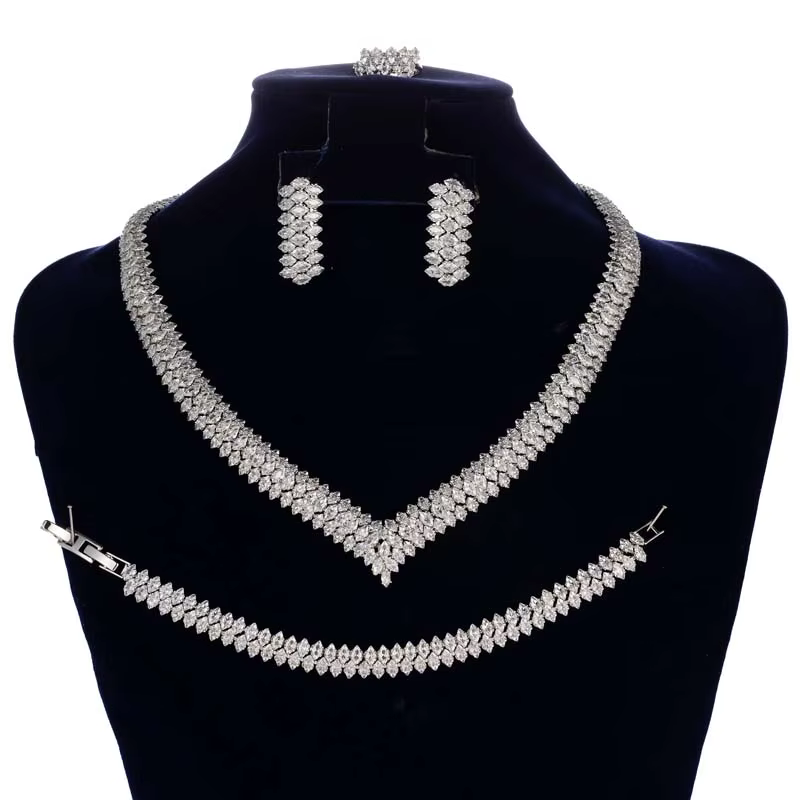 Ensemble de bijoux de luxe exquis pour femmes