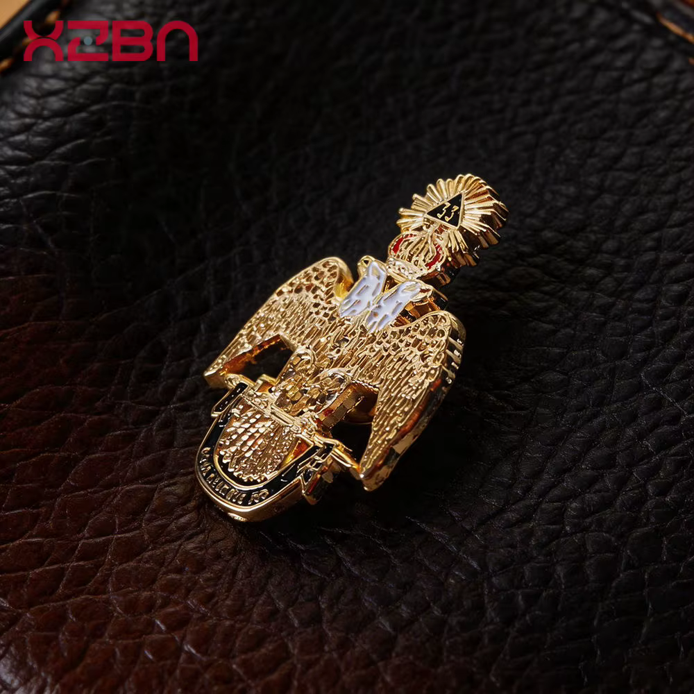 Broche Maçonnique Aigle à Double Tête