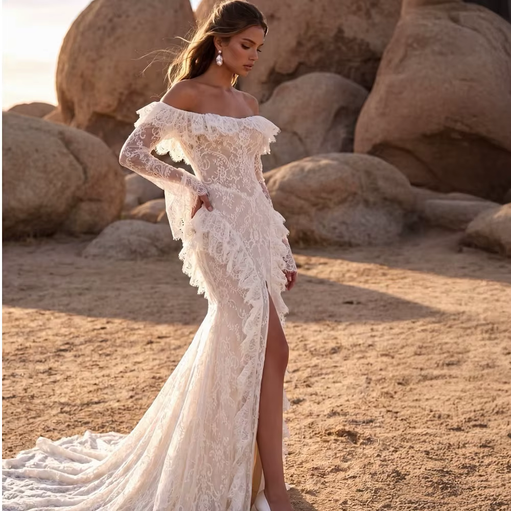 Nouvelle Robe de Mariée Élégante 2026 pour Élopement