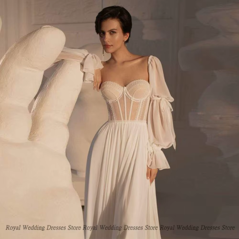 Robe De mariée trapèze Simple