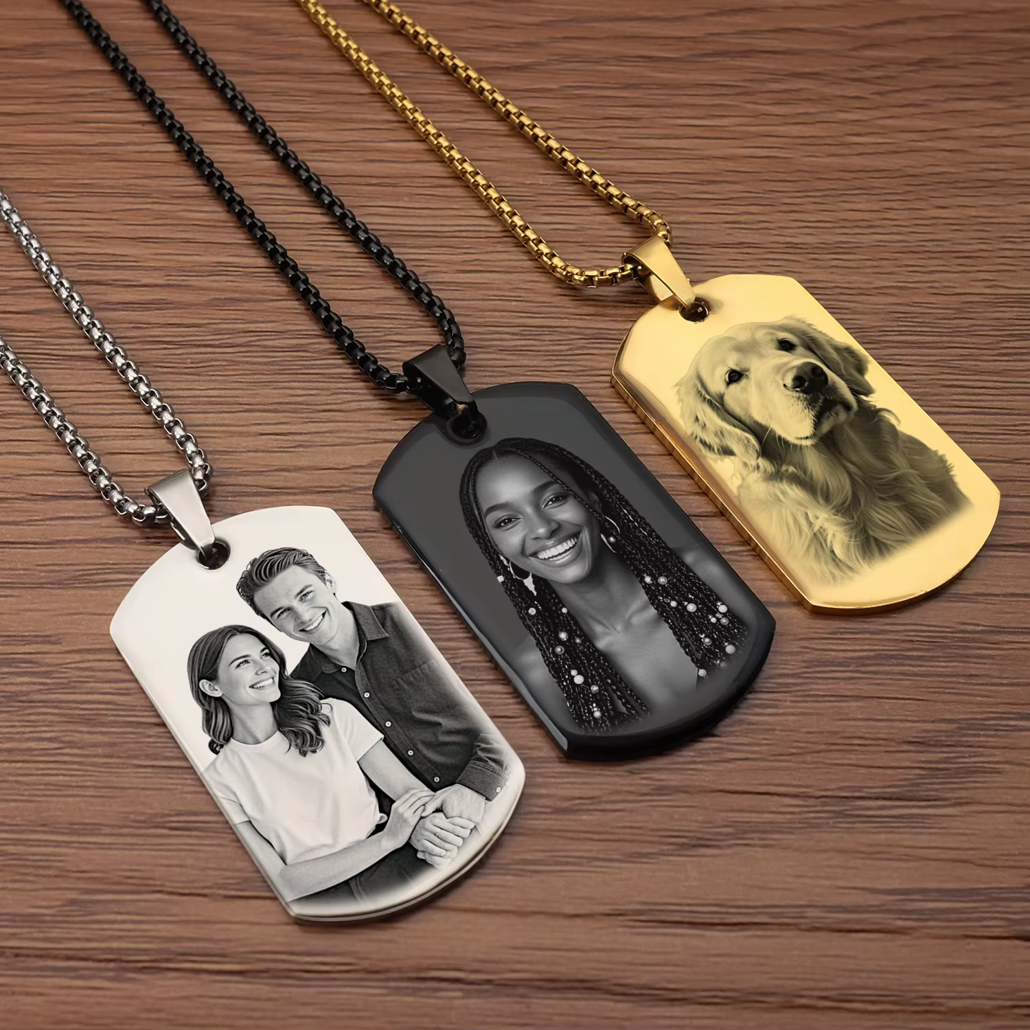 Collier photo personnalisé
