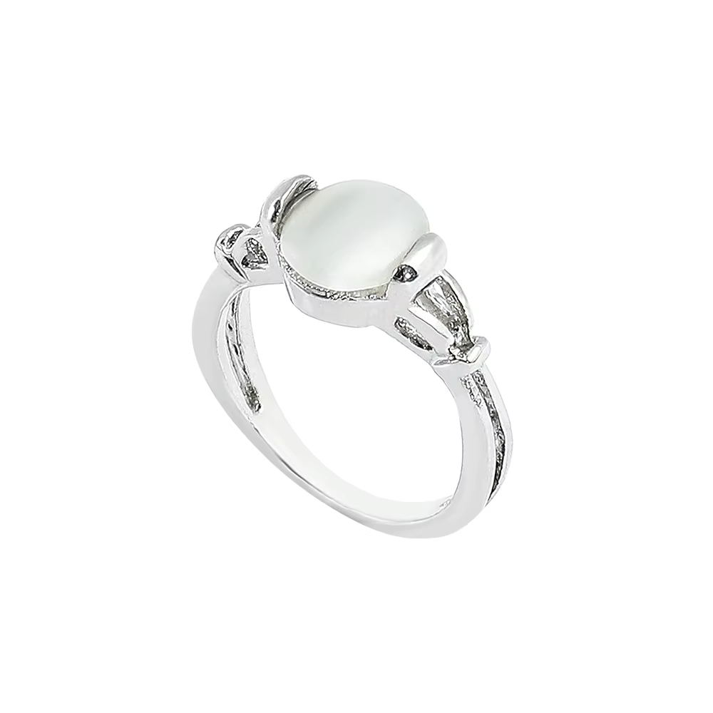 Bague Twilight Saga Bella en argent plaqué opales