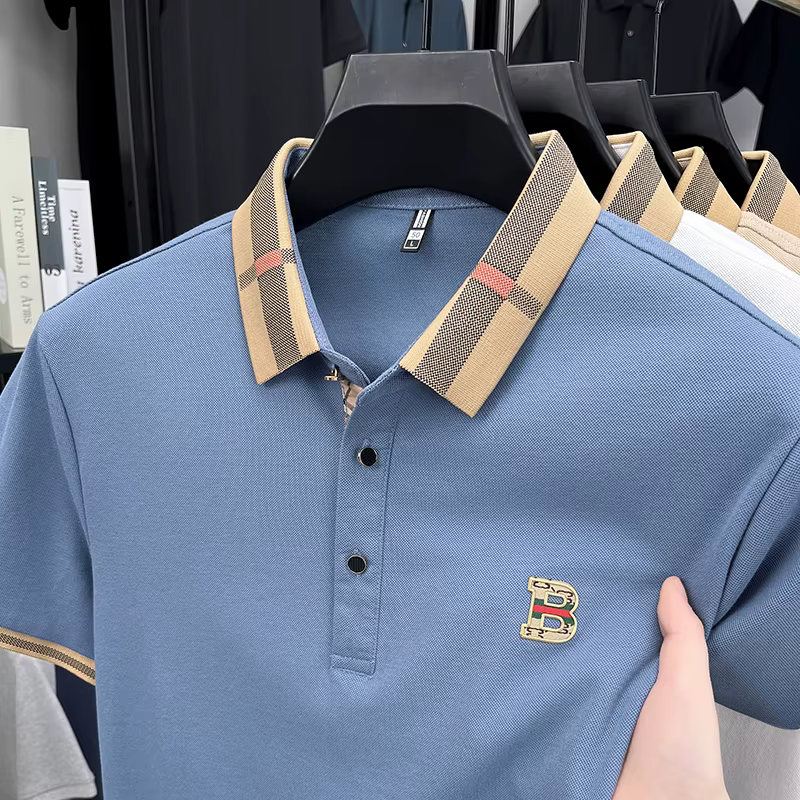 Polo à manches courtes de marque de luxe pour hommes