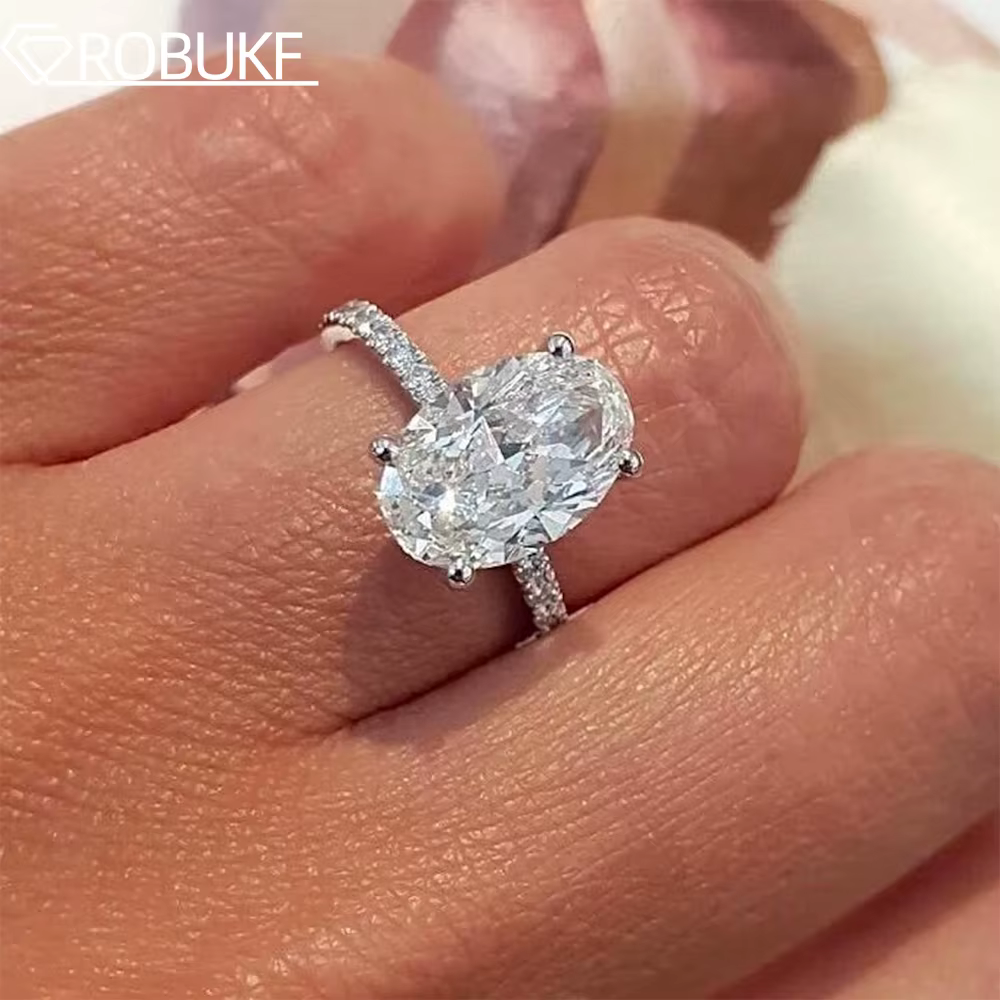 Bagues de fiançailles en Moissanite pour femmes