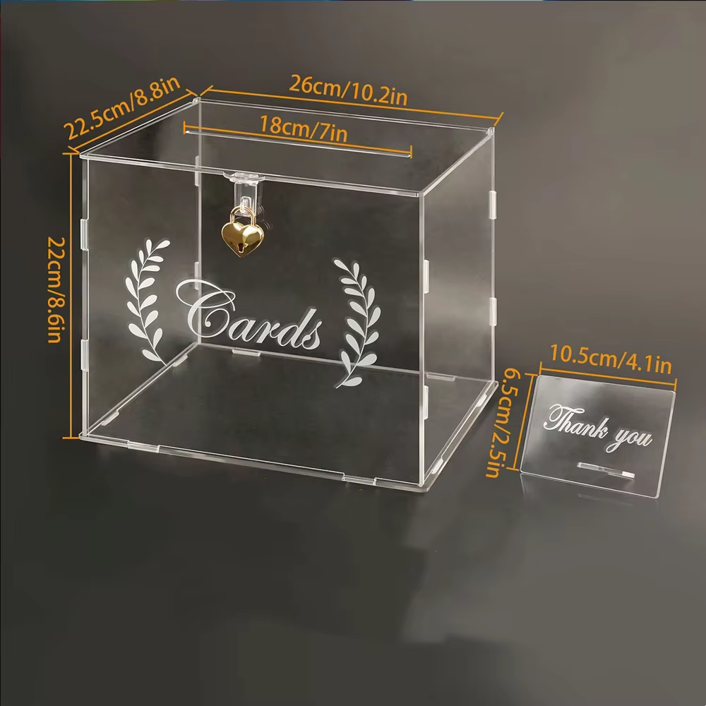 Boîte à cartes personnalisée pour mariage
