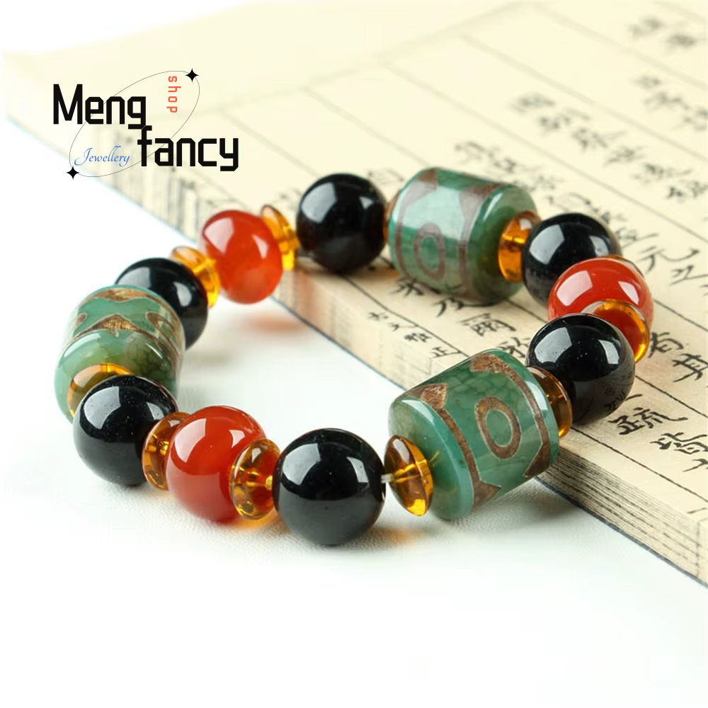 Bracelet rétro en Agate naturelle