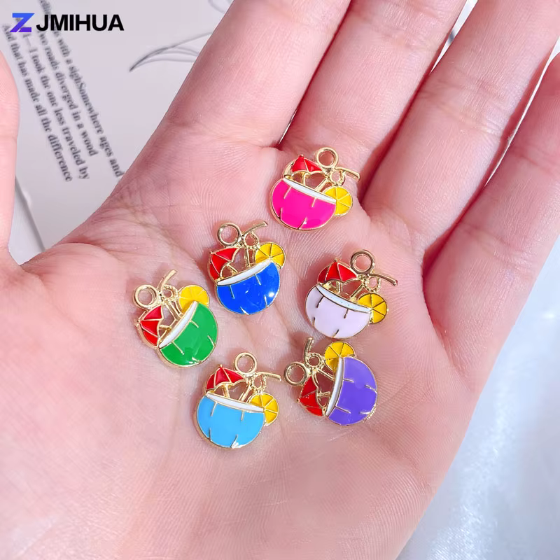 Breloques AMP colorées en émail, pendentif, fournitures de bijoux, accessoires exécutifs pour bricolage, boucles d'oreilles faites à la main, colliers de la présidence, bracelets, 15 pièces