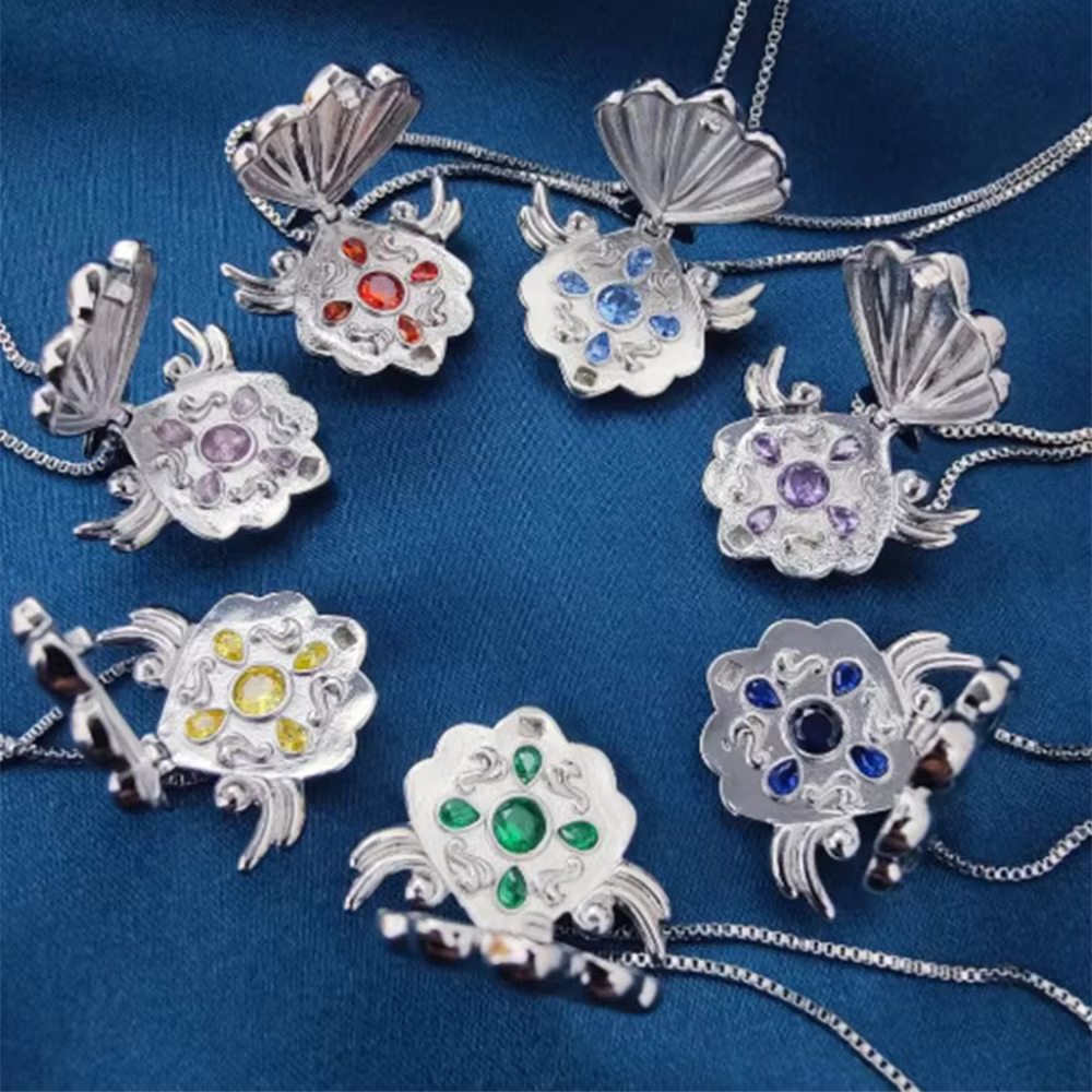 Collier thème Anime la légende de la sirène, pendentif coquillage ouvrable unisexe, accessoires de bijoux pour hommes et femmes, chaîne pour Fans, cadeaux
