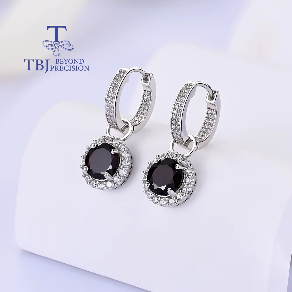 Boucles d'oreilles de luxe en pierre de naissance de janvier