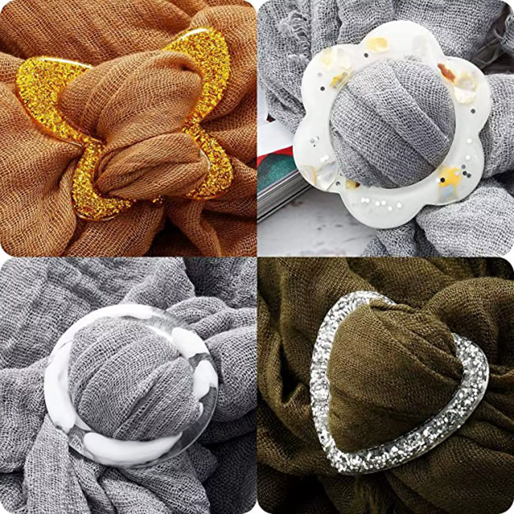 Anneau de foulard simple et rond