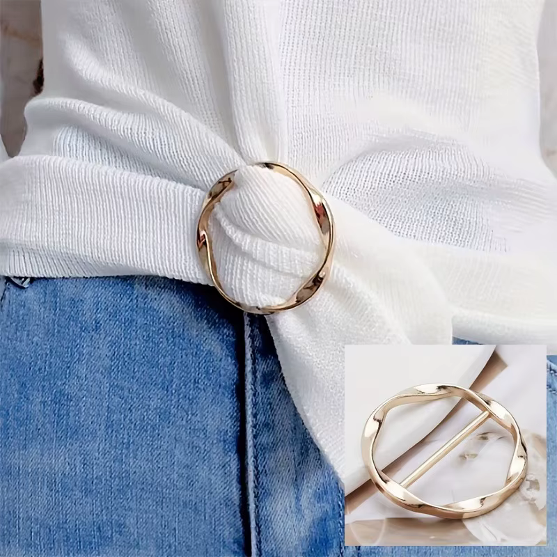 Lot de 5 clips pour écharpe et col de T-shirt